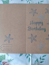 Handmade ink stamped Birthday card