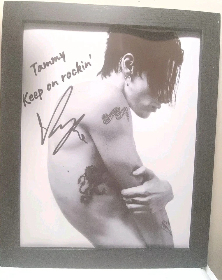 Custom Add Your Name/ Greeting FRAMED Yungblud Signed 8x10 Photo Reprint  - Image 2 of 2