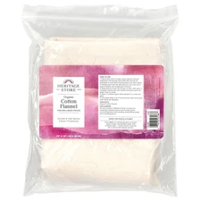 Organic Cotton Flannel, 1 Flannel, 13" x 15" (33 x 38 cm)