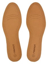 riemot Shoes Insoles Genuine Sheepskin Leather Insoles Comfortable Sole Insert