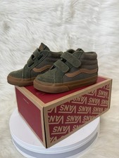 Vans Kids Sk8-Mid Reissue V Size Suede Gum Grape Leaf Canteen Size Toddler 6