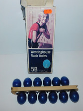 VINTAGE BOX OF 12 WESTINGHOUSE 5B FLASH BULBS
