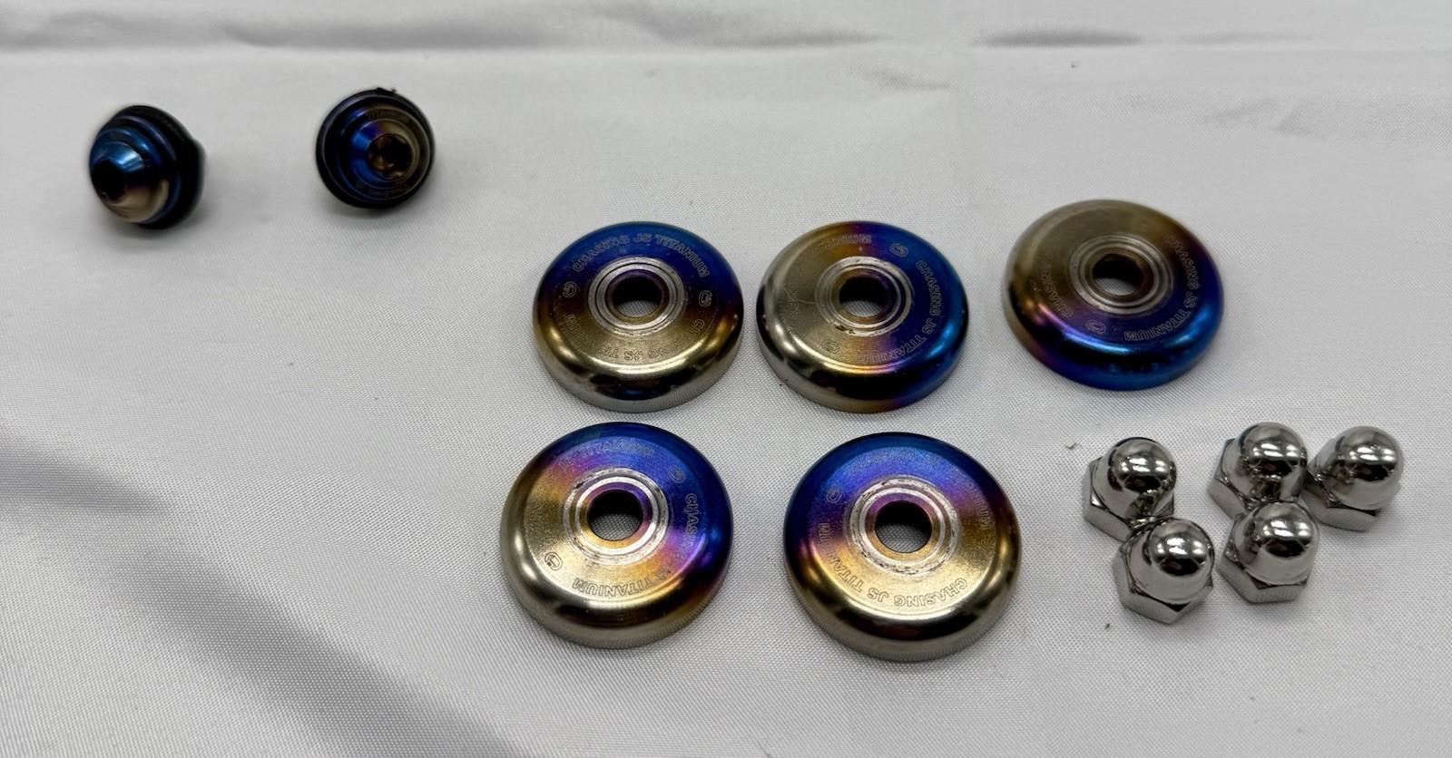 Chasing J's Honda k20/k24/k24z titanium valve cover washer kit Gradient rainbow