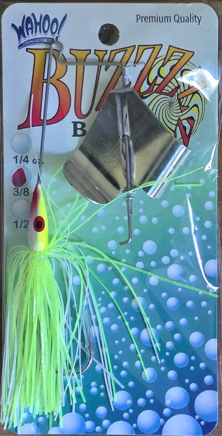 (4) Wahoo Tackle Buzzbait 3/8 oz Premium Hook Epoxy Paint Finish Topwater Action - Image 2