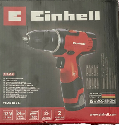 EINHELL Akku Bohrschrauber  TC-AS 12 Li-Ion  Kit Akkubohrer ink Akku/Ladegerät