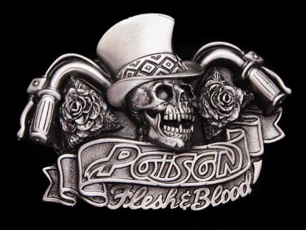 Urban Backwoods Saber Skull Fibbie per cinture Belt Buckle