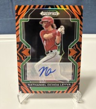 2022 Prizm Draft Nathaniel Ochoa Leyva Tiger Stripe Auto /25 #PDP171