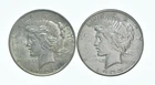 1922 & 1923-S Peace Silver Dollar $1 Bullion Collection Lot *186