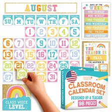 Classroom Calendar Set Bulletin Board Decorations Preschool Weather Chart