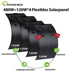 480W Solarpanel 120W*4 Tragbar Flexibles Solarmodul für Camping Wohnmobil Dächer