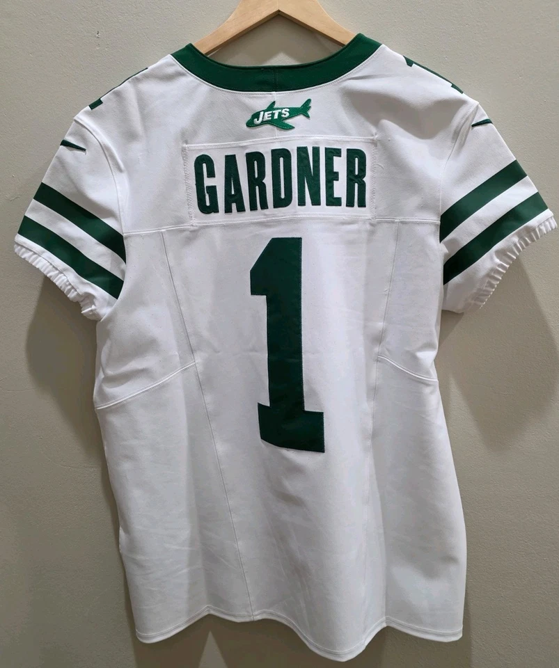 SAUCE GARDNER #1 New York Jets Nike Vapor F.U.S.E. Camiseta Elite Custom Talla 44 Foto 2 de 4