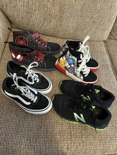 Lote de zapatillas de tenis para niños talla 13 y 1 usadas en excelente estado Converse Spider-Man Marcel