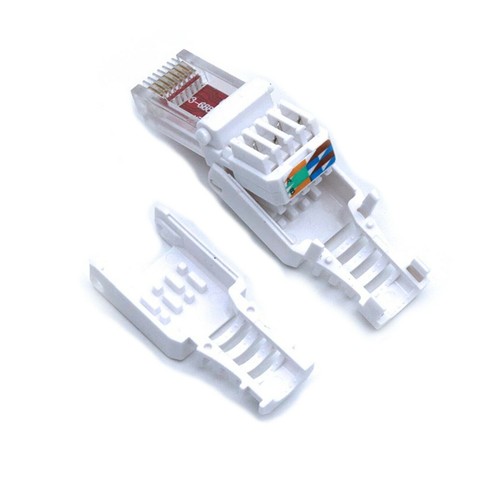 Ethernet Cable POE Connectors Tool-less Plug CAT6 Crystal Head RJ45 Connector - Picture 3 of 6