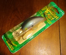 Luhr Jensen Brush Baby Crankbait 1/4 Oz. 3-1/2" Near Clear Pearl Shad Color, New