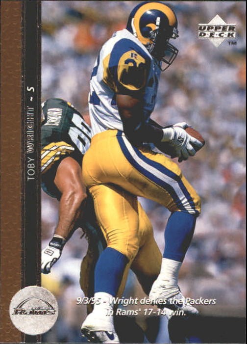 1996 Upper Deck #235 Toby Wright - FB