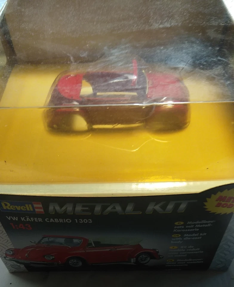 Kit Revell vw cabrio 1301  rosso   1/43 da montare nuovo - Immagine 3 di 4
