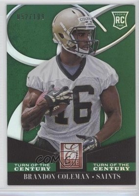 2014 Panini Elite Turn of the Century 52/199 Brandon Coleman #112 Rookie RC s1r