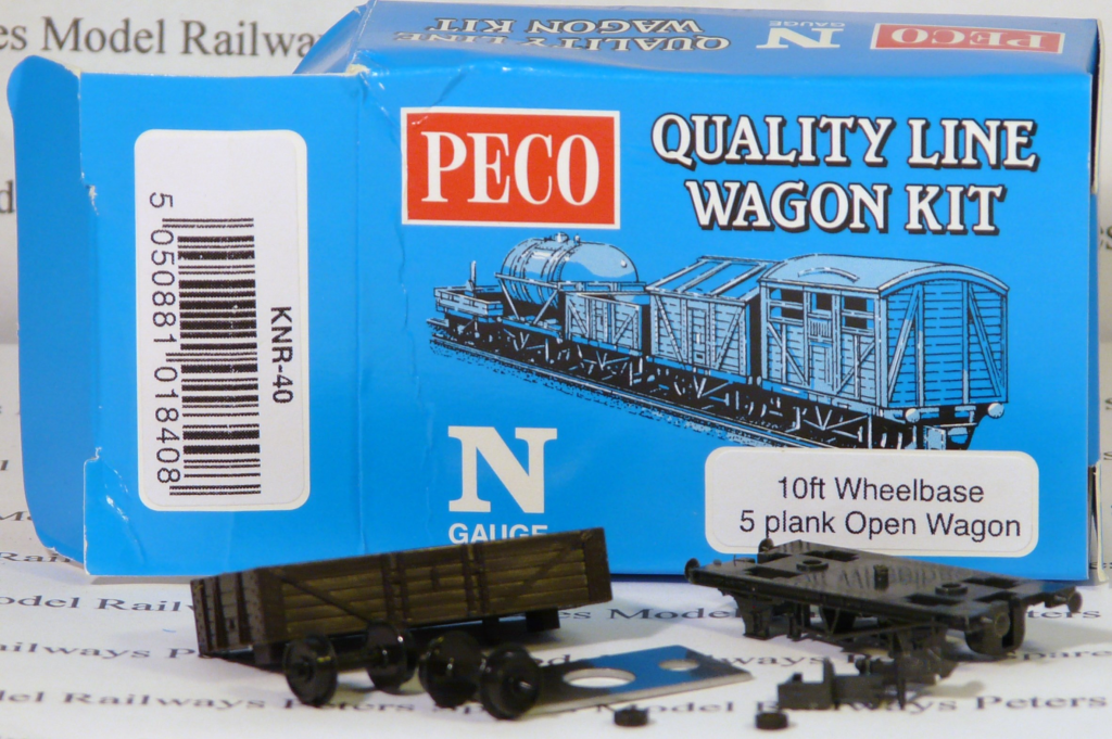 Peco Quality Line Wagon KNR-40 10Ft 5 Plank Open Wagon Kit N Gauge
