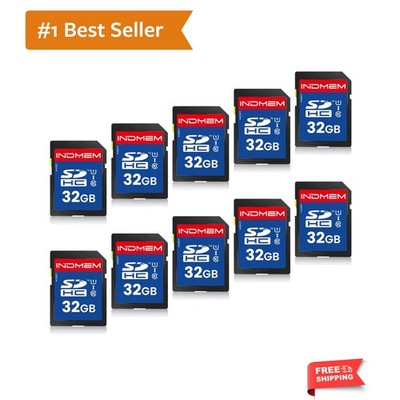 SD Card 32GB, 10-Pack UHS-I Class 10 MLC Flash Memory Cards, High Speed Full ...
