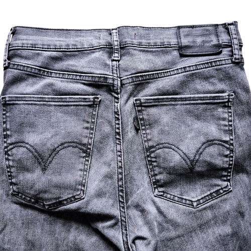 Levi's Mile High Super Skinny Damen Jeans Hose W30/L30 Grau Stretch Top Zustand - Picture 2 of 3