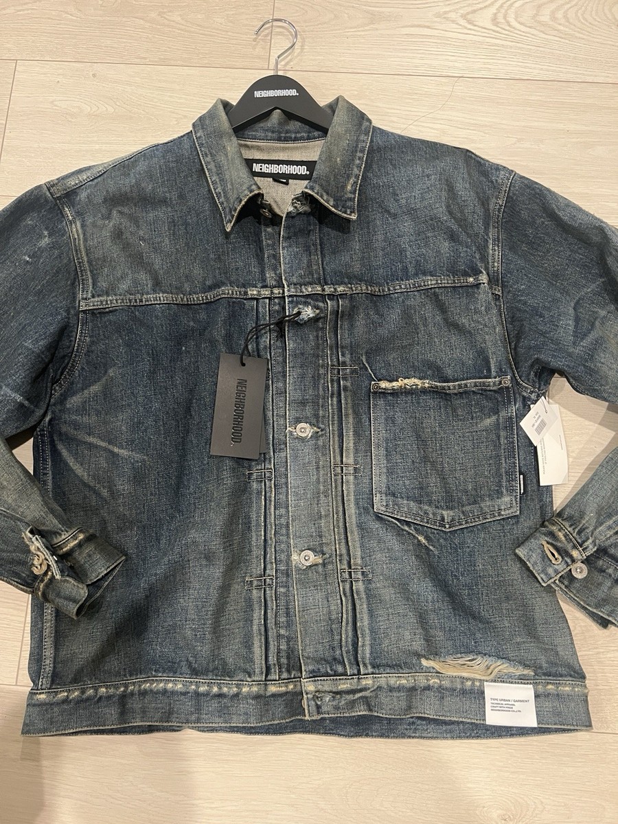 NEIGHBORHOOD selvedge World War Ww2 Type-1 Distressed Denim Jacket
