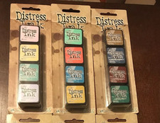 Ranger Tim Holtz Distress Ink Mini Kits 4, 12 13 Ink Pads NEW