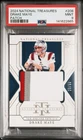 2024 NATIONAL TREASURES #208 DRAKE MAYE ROOKIE 3 COLOR PATCH /99 PSA 9