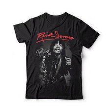 Rare Rick James Shirt Signature Gift For Fans Black All Size T-Shir 16D269