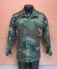 80's Era USGI M65 Woodland BDU Camo Cold Weather Field Jacket Sz X-Small Regular