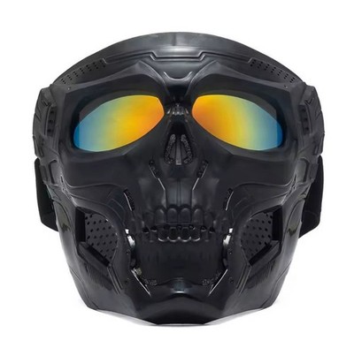 Motorcycle skull mask wind goggles outdoor sports riding glasses