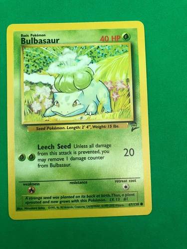 BULBASAUR - Base Set 2 - 67/130 - Common - Pokemon - Unlimited - NM