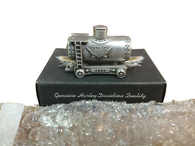 Harley-Davidson Boxcar Tanker Train pewter 2'' collectible 2006 96922-07V NEW