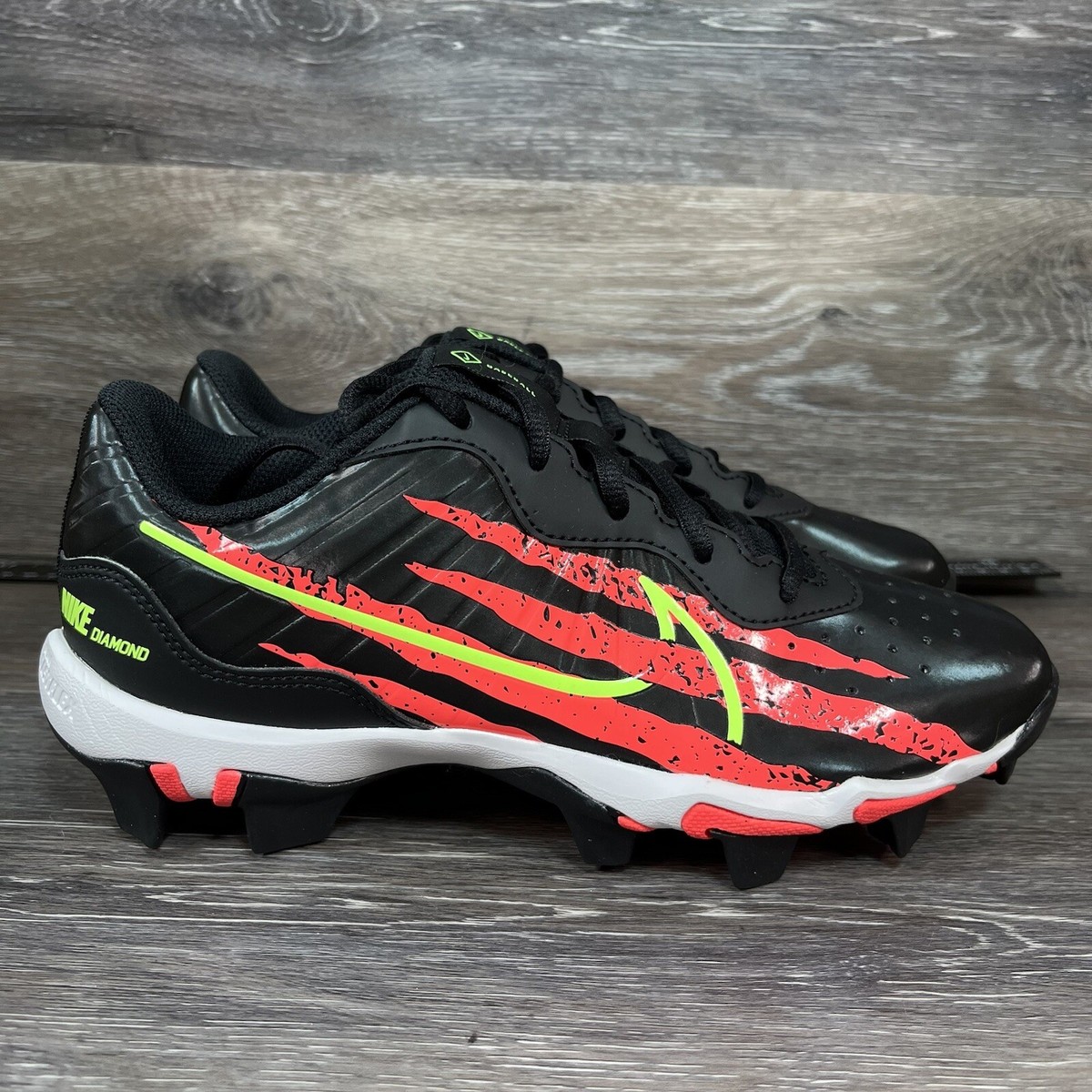 Men's Nike Alpha Huarache 4 Keystone GS Crimson Sz 6Y Baseball
