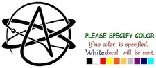NOTW Agnostic Atheist Graphic Die Cut decal sticker Car Truck Boat Window 22"