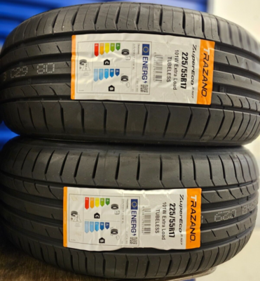 2X NEW TYRES TRAZANO/WESTLAKE 225/55 ZR17 XL 101W A1 225 55 17
