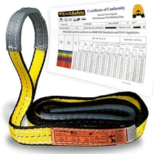 KwikSafety Mighty Sumo Web Sling  | Durable ASME Tested Rigging Towing Strap