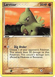 Pokemon EX Emerald  52/106 Card - Larvitar 