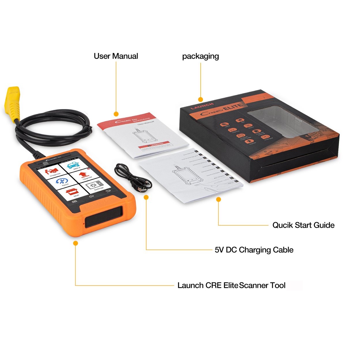 LAUNCH Creader Elite Mercedes Benz Full System Diagnostic Tool as