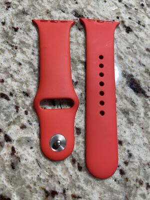 Original Apple Watch Series 7 6 SE 5 4 3 2 1 Sport Band 40mm S/M product Red