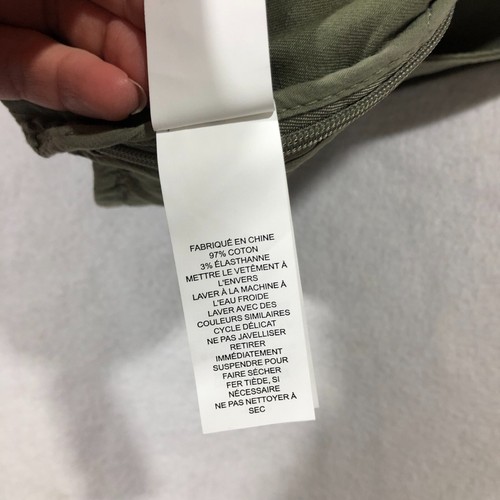 Kate Spade Pants Women 12 Broome Street Slim Straight Chino Olive Green NEW $168 - Picture 13 of 14