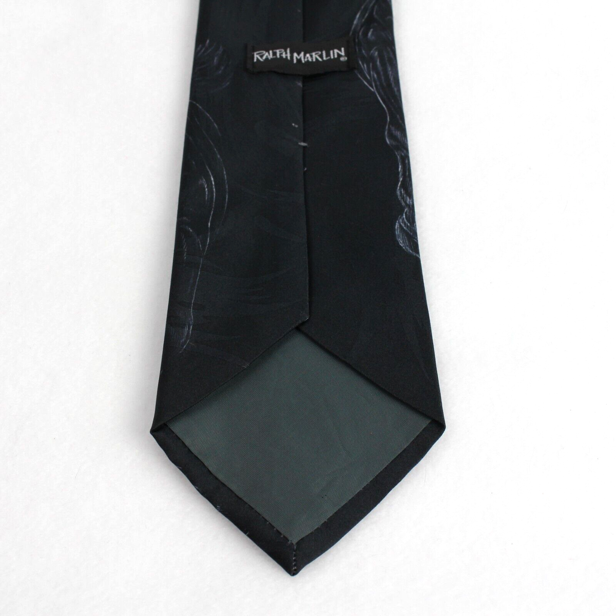 Ralph Marlin Men's Tie Black Wild Horses Vintage 1994 100 Ralph Marlin Men's Tie Black Wild Horses Vintage 1994 100