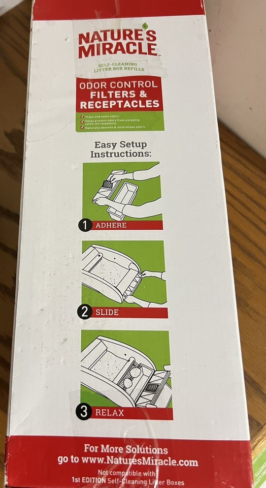 Natures Miracle Odor Control Filters & Receptacles Refill 2nd Edition 4