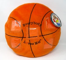 Basketball Pillow Voice Recording w Photo Frame Holder Everybody Loves Me Plush