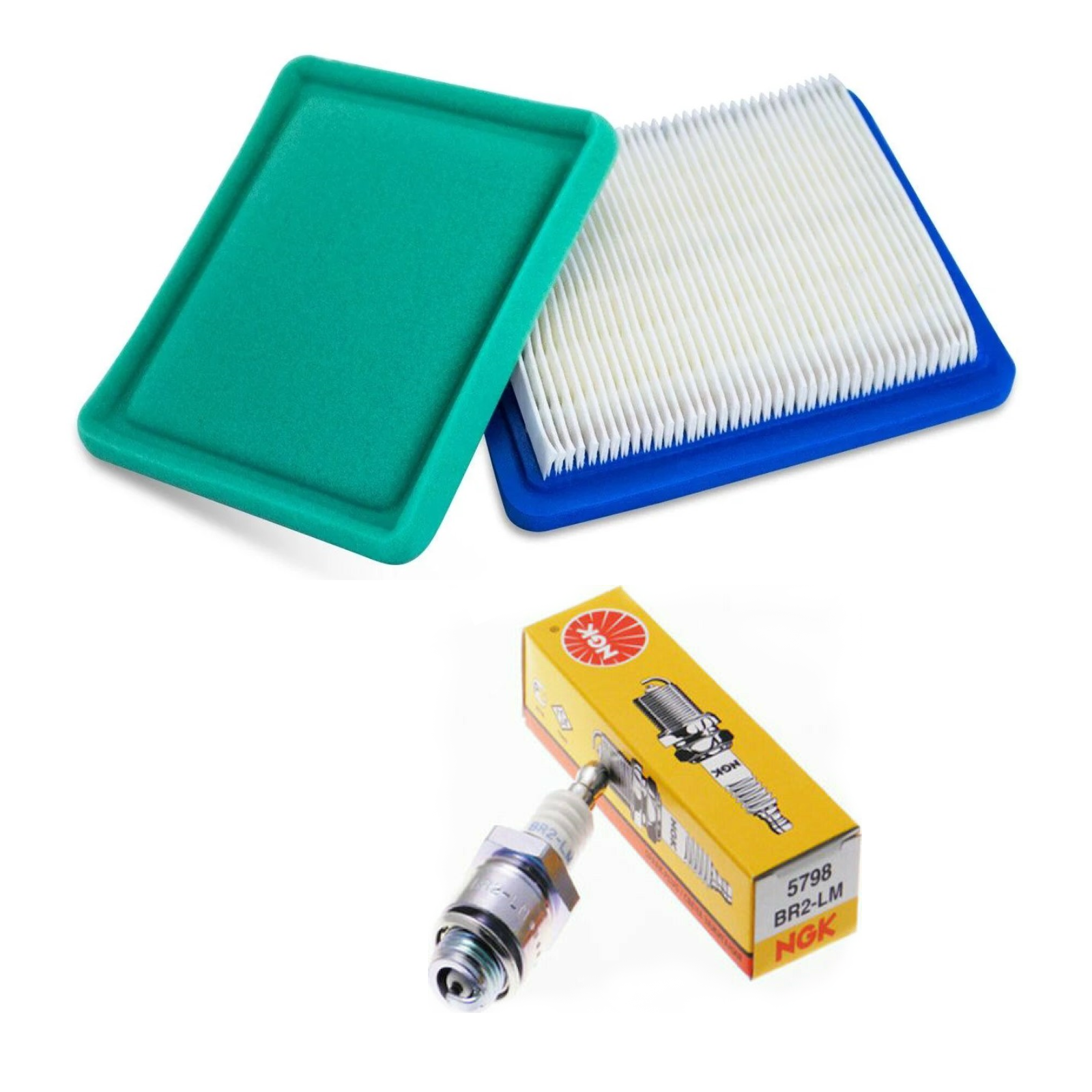 Air Filters BR2LM Plug Lawn Mower for Briggs & Stratton Victa Rover