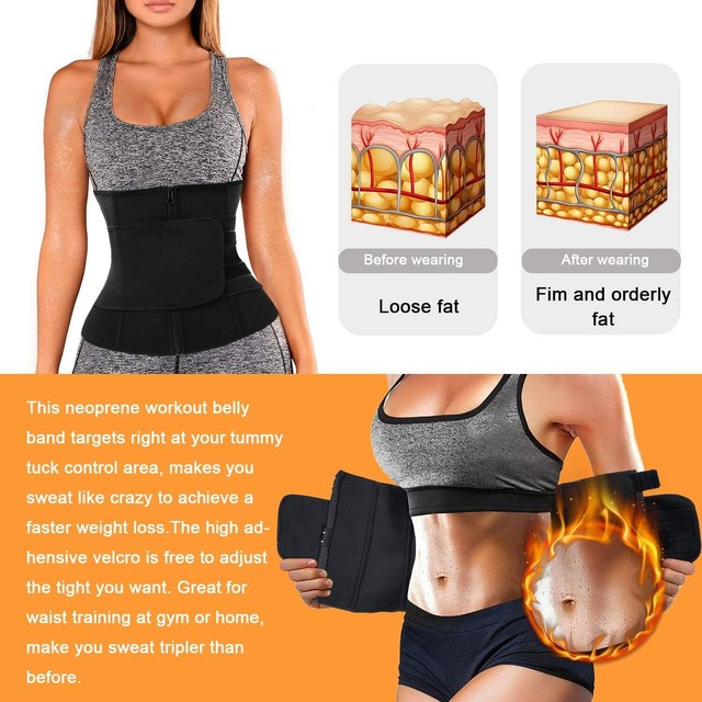 TrainingGirl Women Waist Trainer Cincher Belt Tummy Control Sweat
