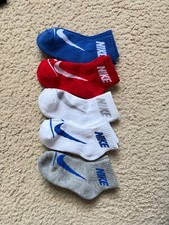 Nike Ankle Socks - 5 Pairs for Kids Unisex, Ages 5-8 