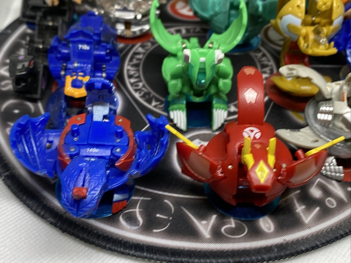 Bakugan Lot of 14 Pyrus Dragonoid Avior Bolcanon Percival Flash