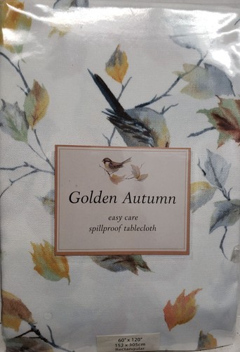 Stoffüberlaufende Tischdecke, 60""x120"", gerade., VÖGEL & HERBSTBLÄTTER, GOLDENER HERBST, BMW - Bild 14 von 16