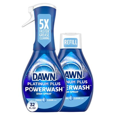#ad Dawn Powerwash Spray Dish Soap Dishwashing Liquid Cleaning Supplies Fresh... $15.94