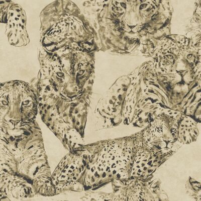 Essener Tapete Blooming BL22721 Leopard Jaguar Vinyltapete Vliestapete Vlies